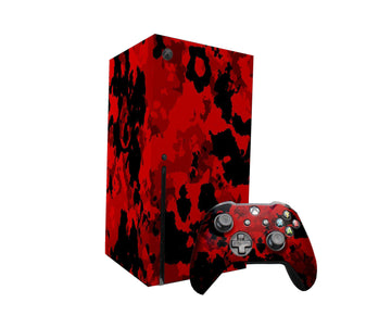 Red Camo Xbox Series X Console & Controller Skin,Red camo Xbox Series Controller Wrap,Custom Xbox Series X Wrap,Custom Xbox Skin, Red Camo