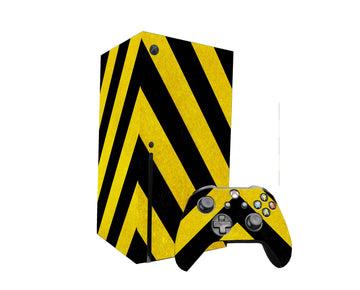 Black and yellow Xbox Series X Skin,Xbox Series X Console & Controller Skin,Xbox Series Controller Skin,Custom Xbox Series X Skin