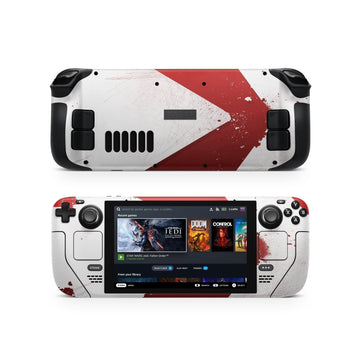 Red Abstract Steam Deck Skin