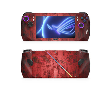 Red Wall Texture Rog Ally Skin, Protective Rog Ally Console Case , Custom Game Console Vinyl, Asus Rog Ally Skins Vinyl Sticker, Rog