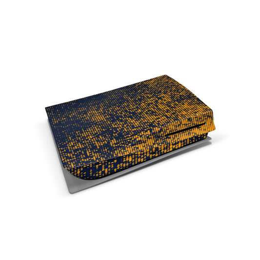 Abstract Orange Black Dots PS5 Disc Edition Skin