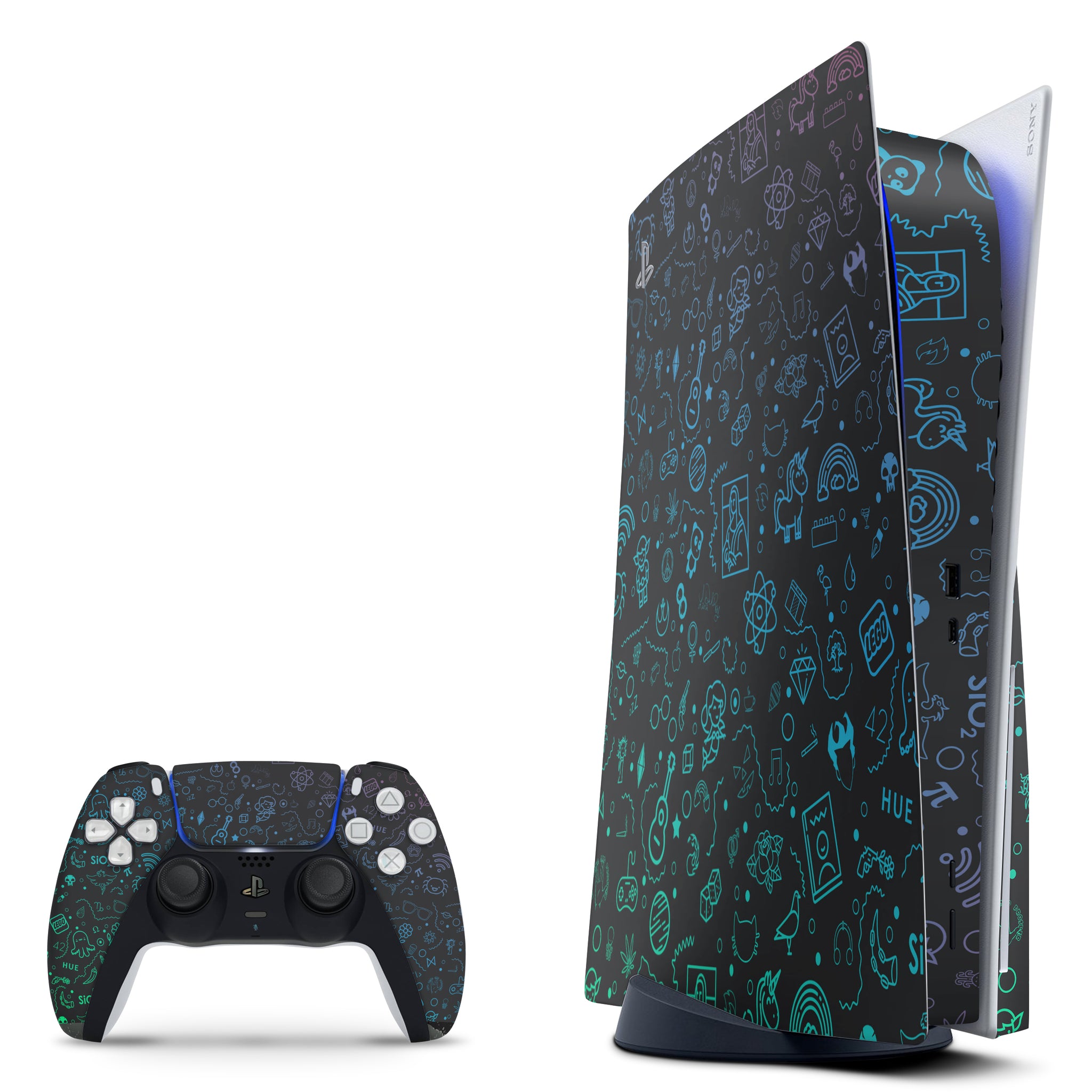 Abstract PS5 Disc Edition Skin