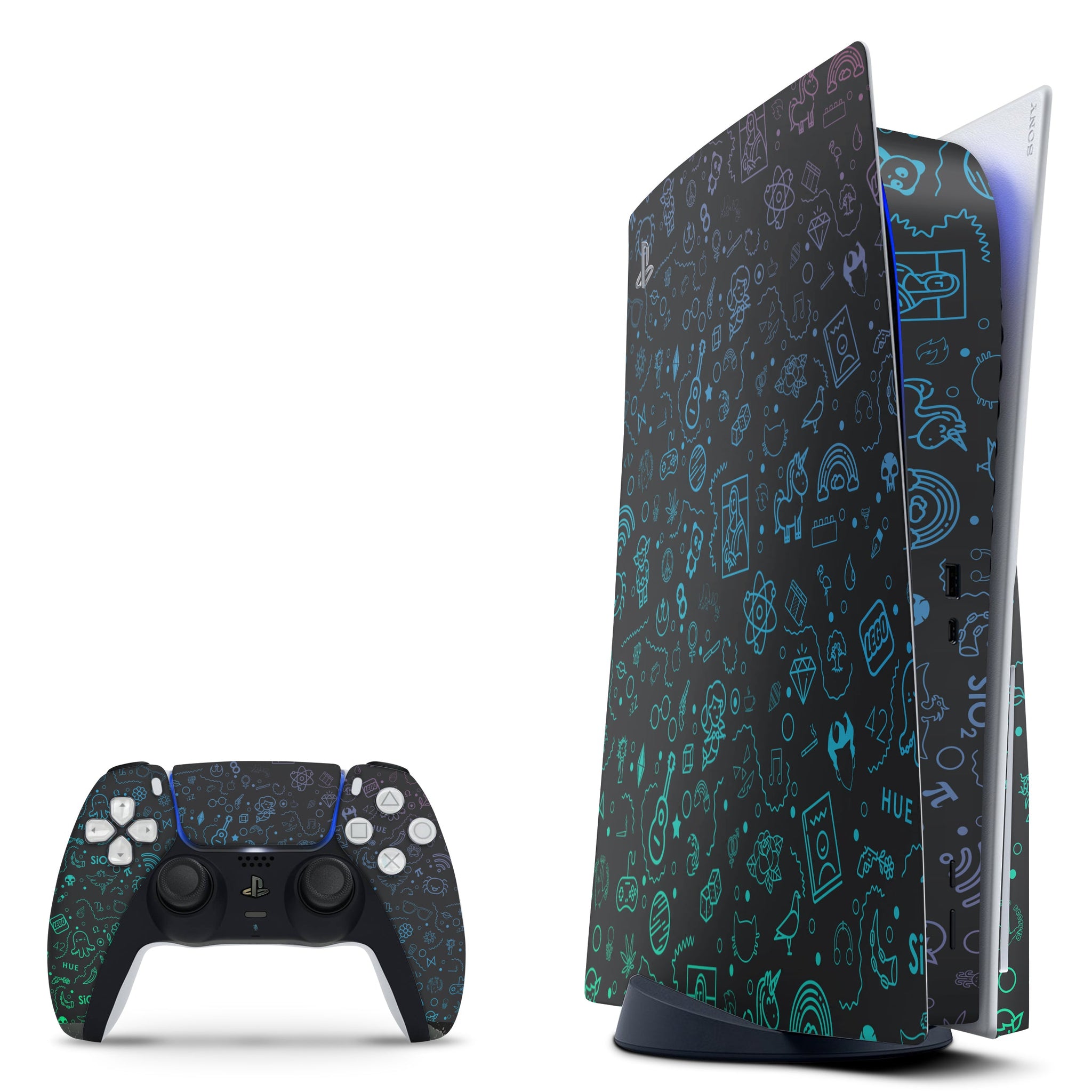 Abstract PS5 Digital Edition Skin