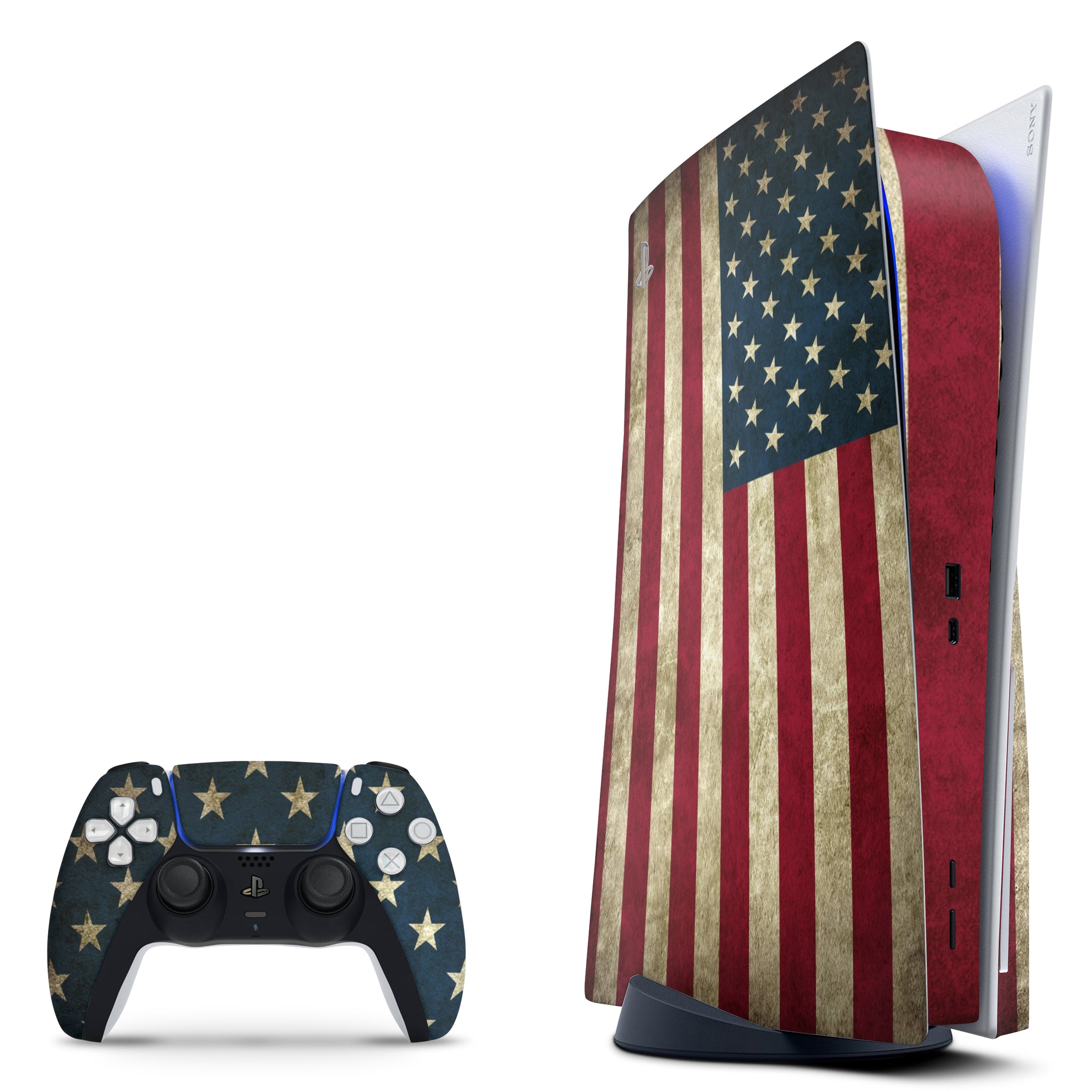 American Flag Custom Ps5 Disc Edition Skin