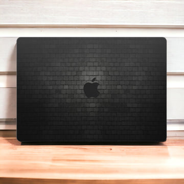 Black Brick Wall MacBook Skin