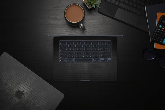 Black Brick Wall MacBook Skin