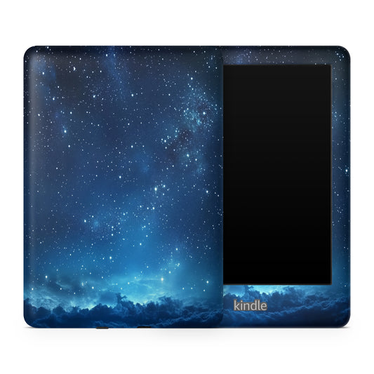 Dark Blue Night Sky Stars Amazon Kindle Skin