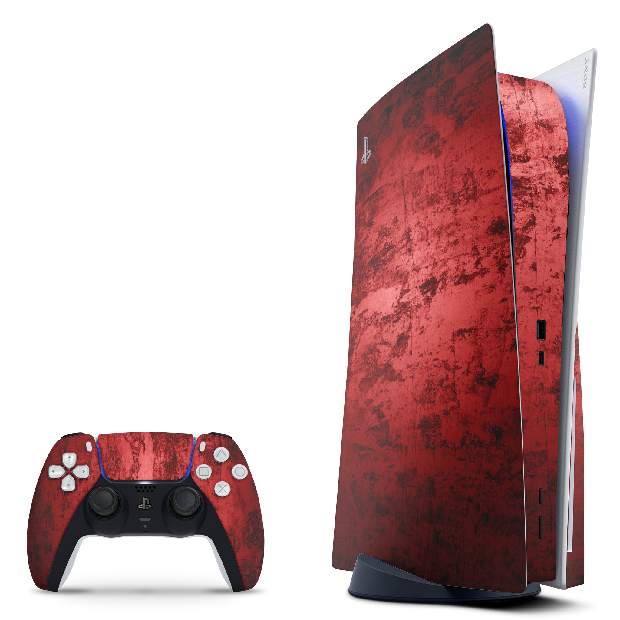 Dark Red Wall Texture PS5 Disc Edition Skin