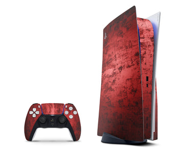 Dark Red Wall Texture PS5 Disc Edition Skin