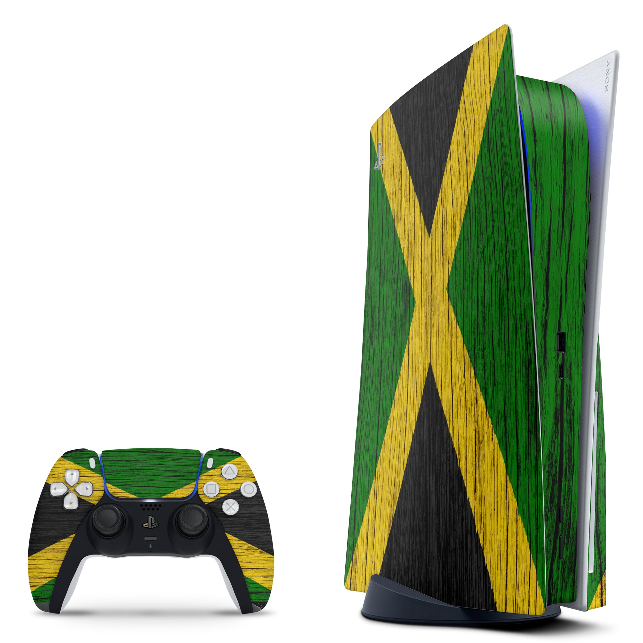 Jamaican Flag Custom PS5 Disc Edition Skin