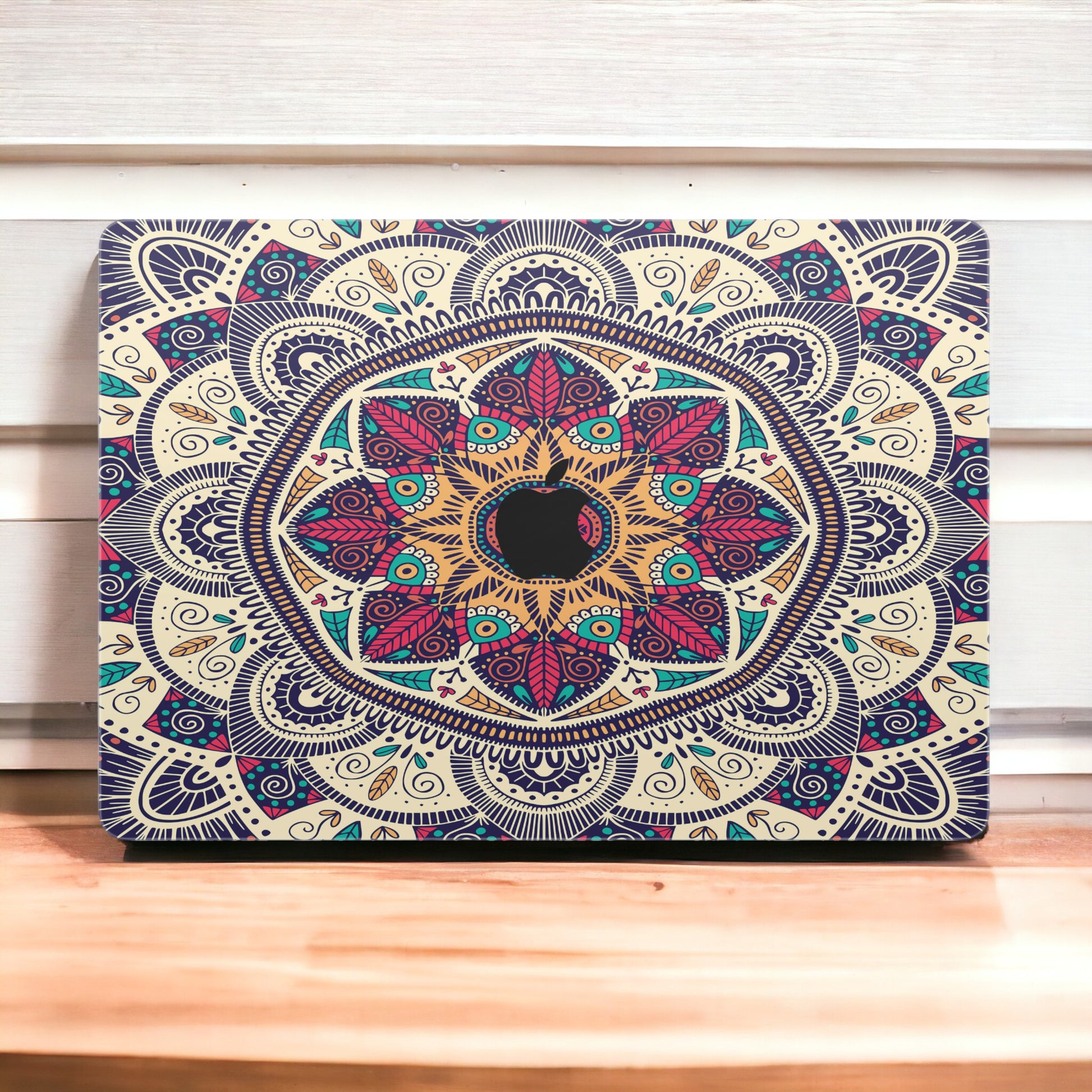 Elevate your MacBook with our Mandala skin decals. Experience the intricate beauty of sacred geometry while protecting your device. Upgrade your laptop&#39;s aesthetic with this mesmerizing design!