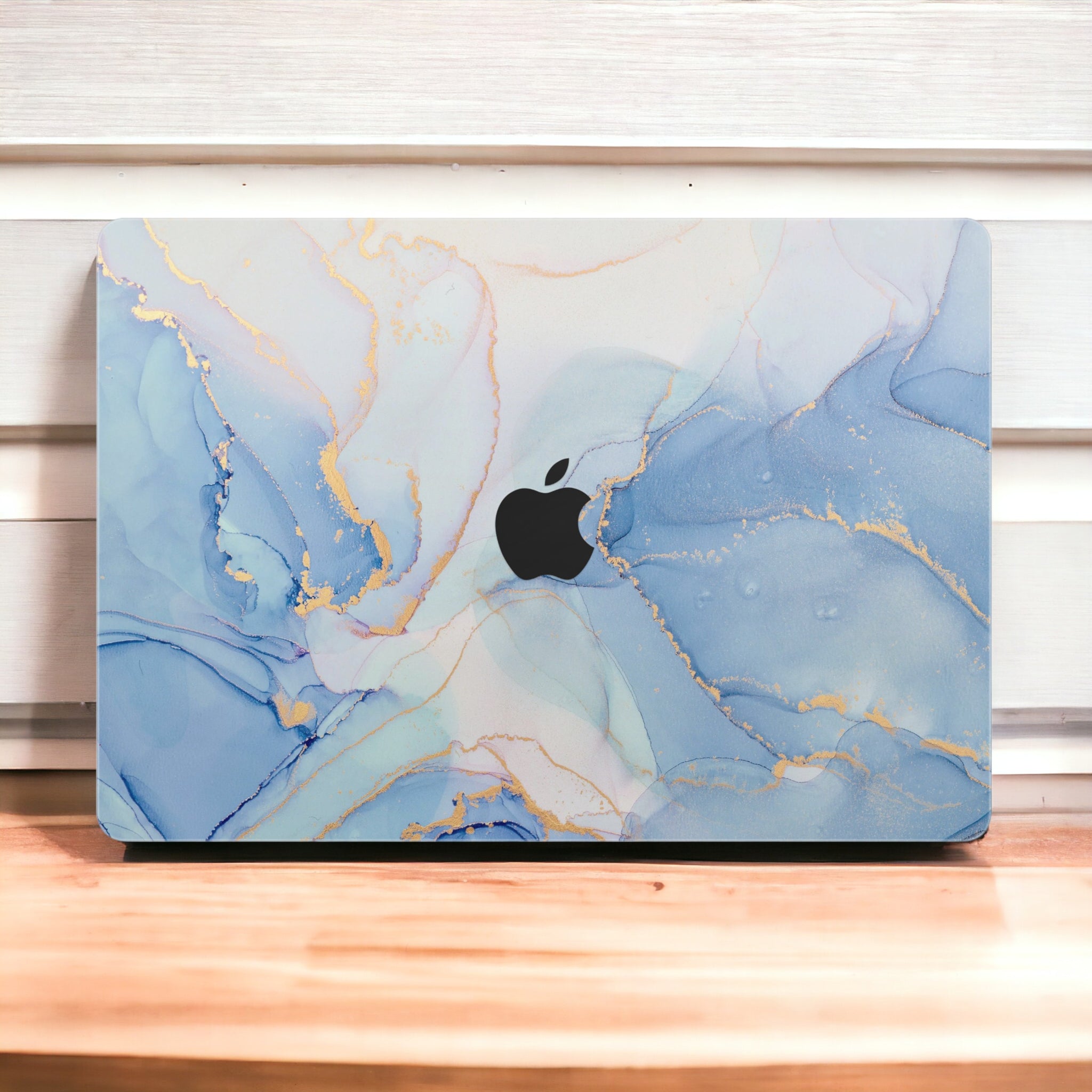 Marble Blue & White MacBook Skin