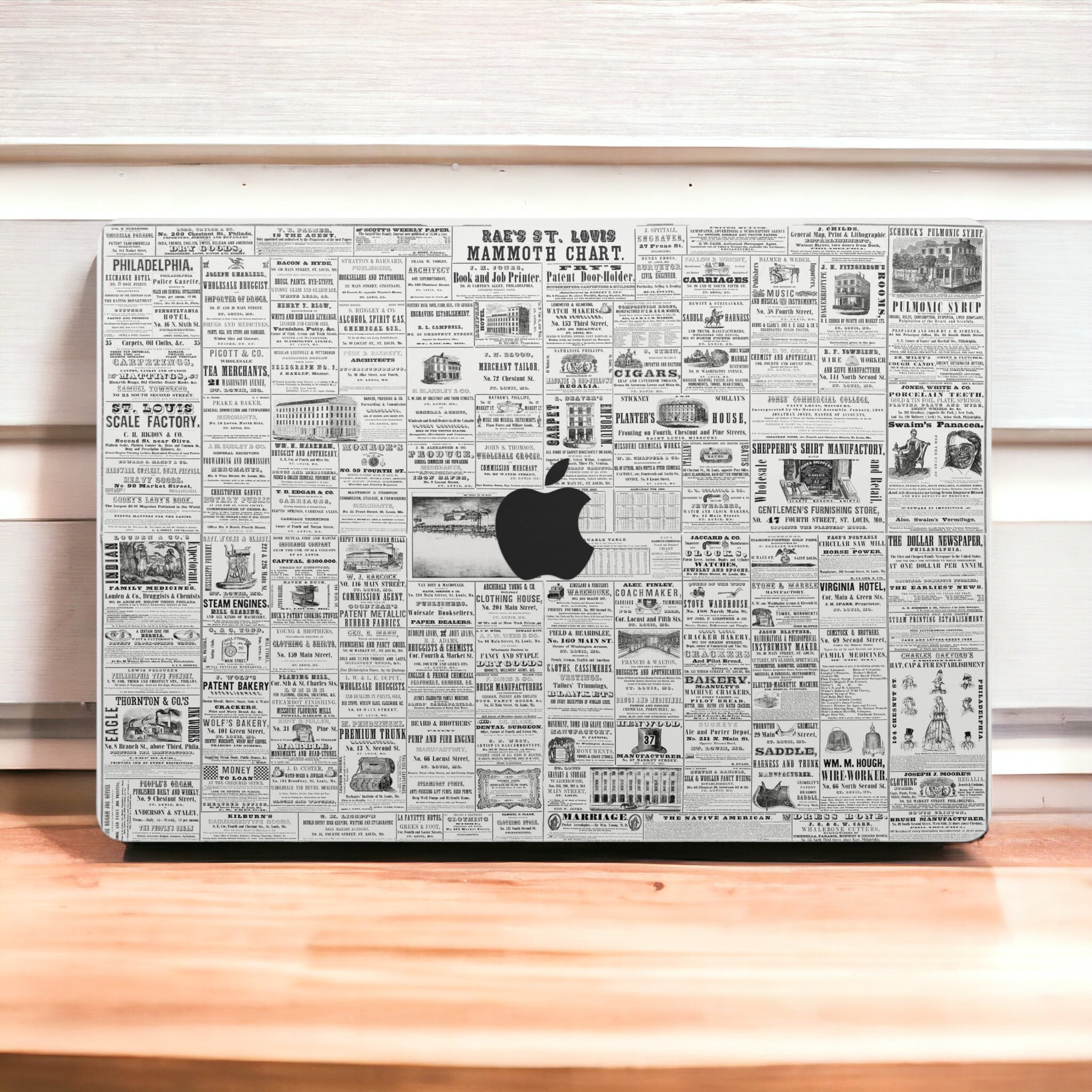 Newspaper Design MacBook Skin