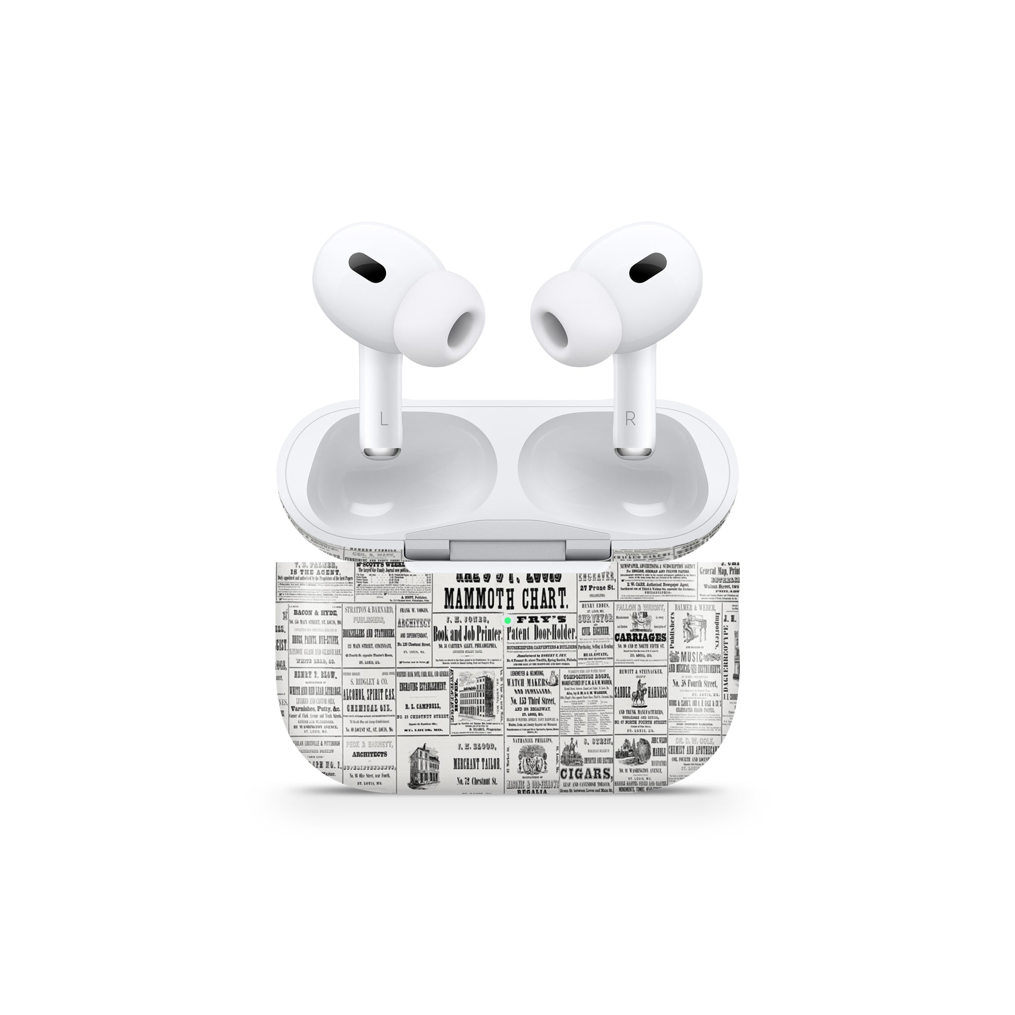 Newspaper Design AirPods Skin Design