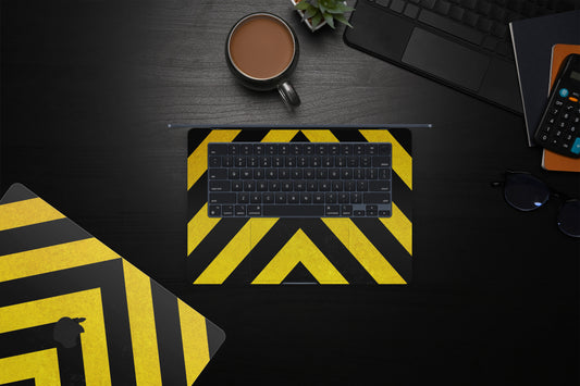 Black and Yellow MacBook Skin