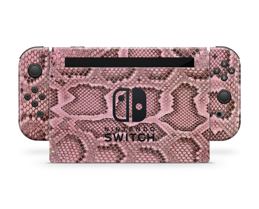 PINK SNAKE NINTENDO SWITCH SKIN