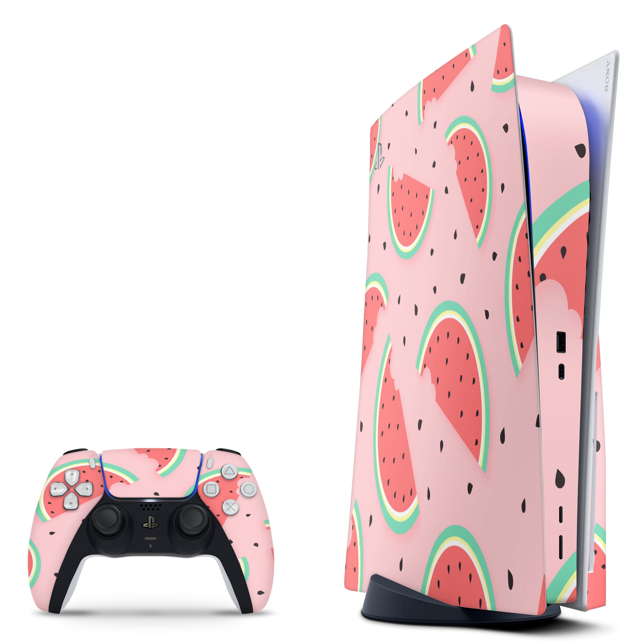 Watermelon Pattern PS5 Disc Edition Skin.