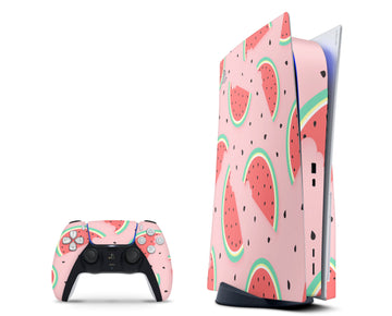 Watermelon Pattern PS5 Disc Edition Skin.