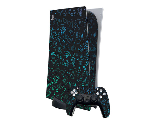 Abstract PS5 Digital Edition Skin