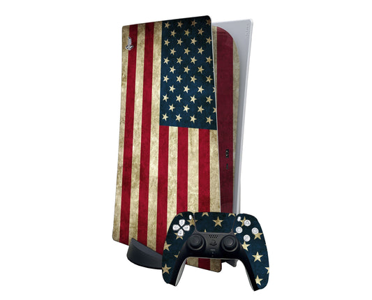 American Flag Custom Ps5 Digital Edition Skin