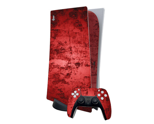 Dark Red Wall Texture PS5 Digital Edition Skin