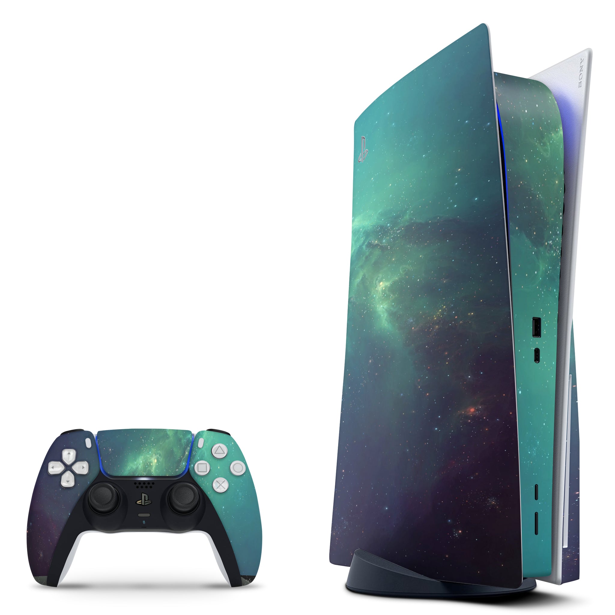 Nebula Green PS5 Disc Edition Skin