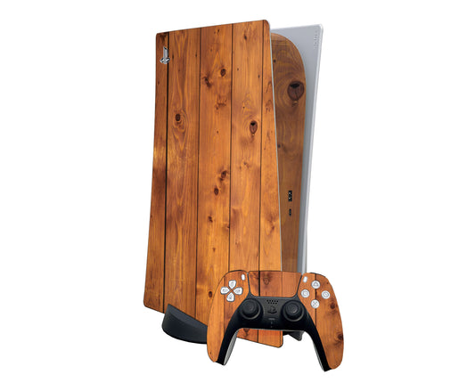 Wooden Texture PS5 Disc Edition Skin