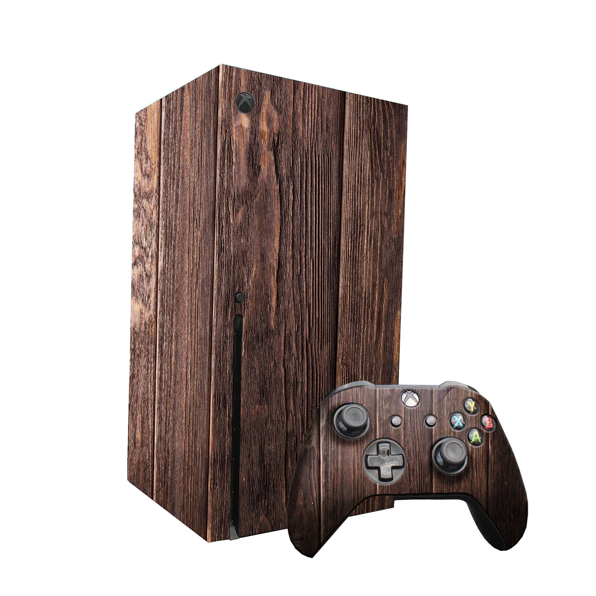 Dark Wooden Xbox Series X Skin,Xbox Series X Console & Controller Skin,Xbox Series Controller Skin,Custom Xbox Series X Skin Wrap,Xbox