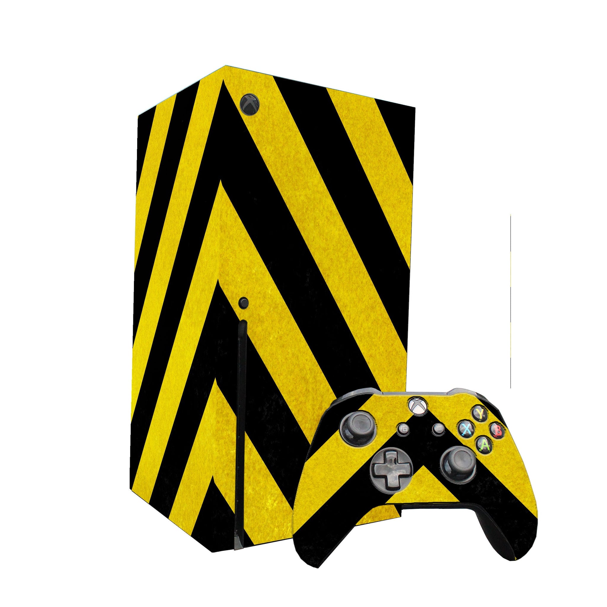 Black and  yellow Xbox Series X Skin,Xbox Series X Console & Controller Skin,Xbox Series Controller Skin,Custom Xbox Series X Skin