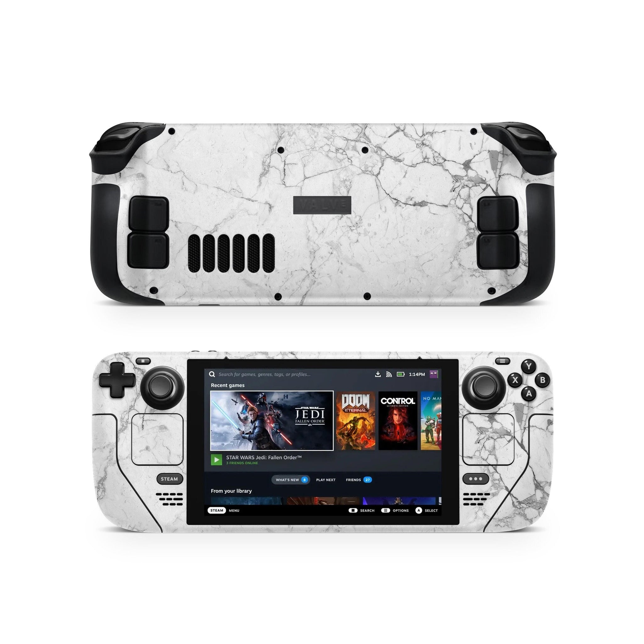 Custom Marble Steam Deck Skin