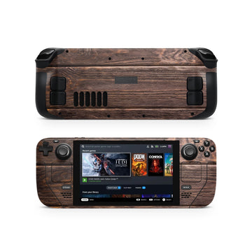 Custom Wooden Steam Deck Skin