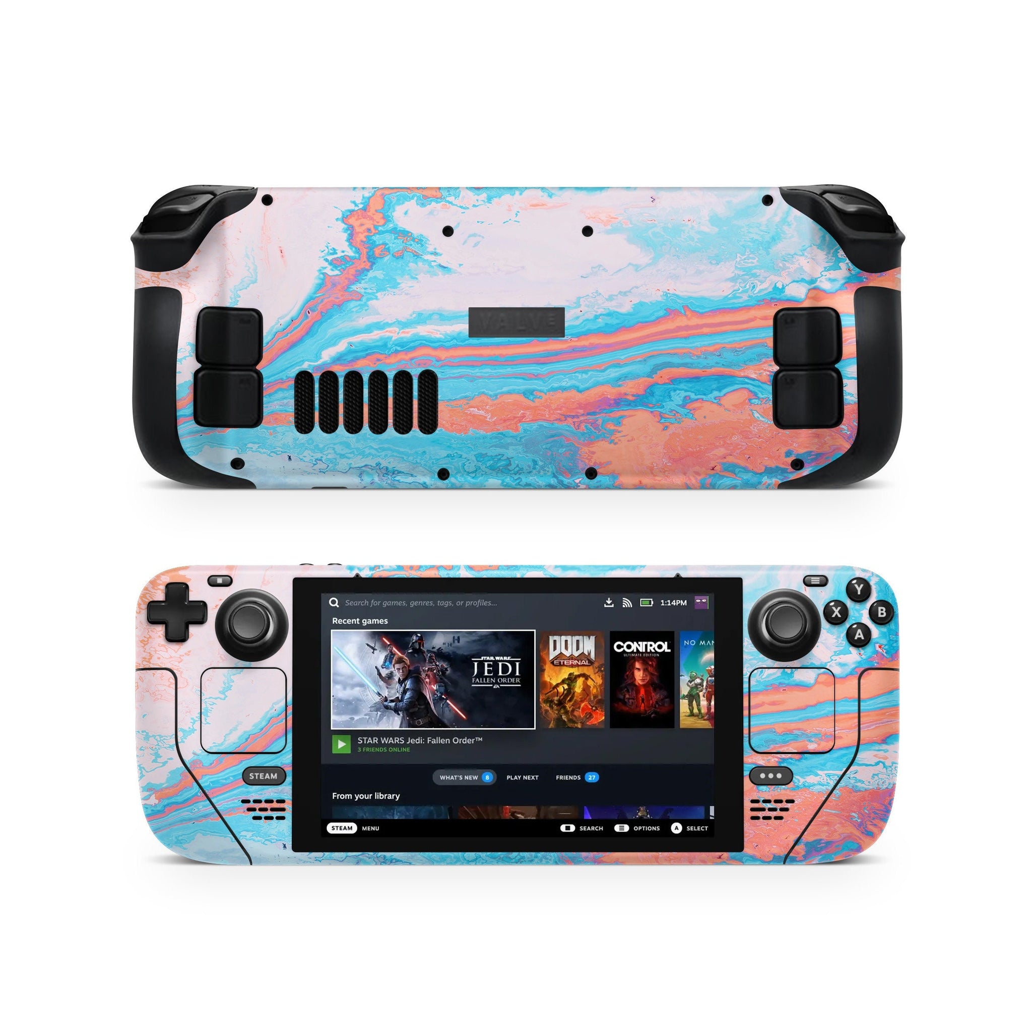 Water Color Steam Deck Skin