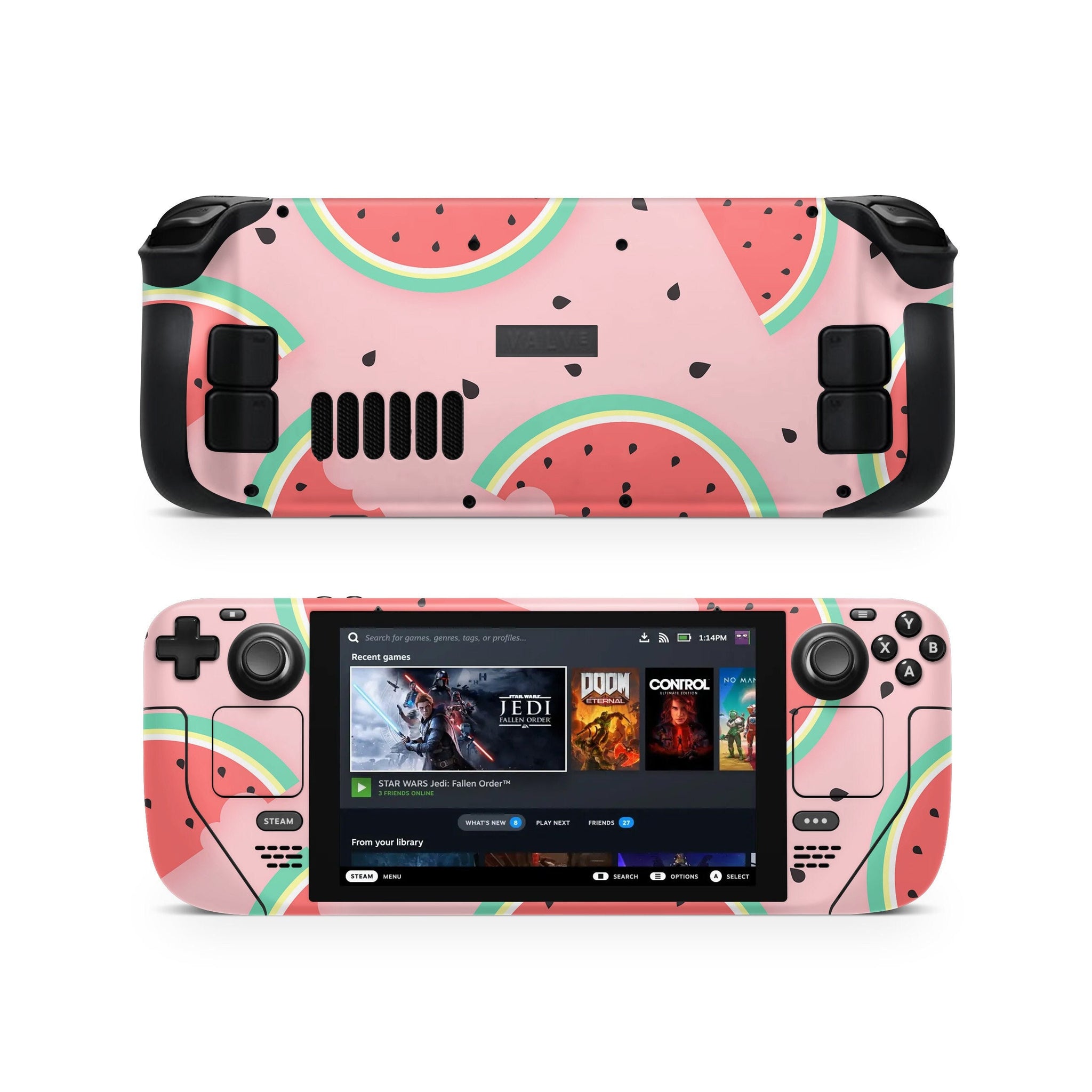 Watermelon Design Steam Deck Skin