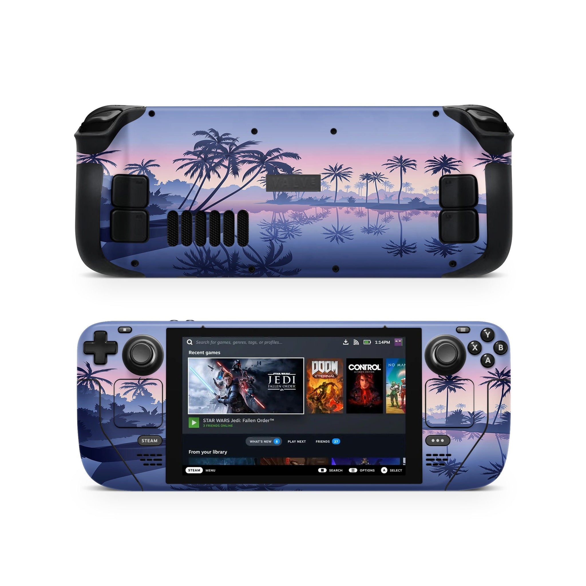 Black Water Sunset Steam Deck Skin