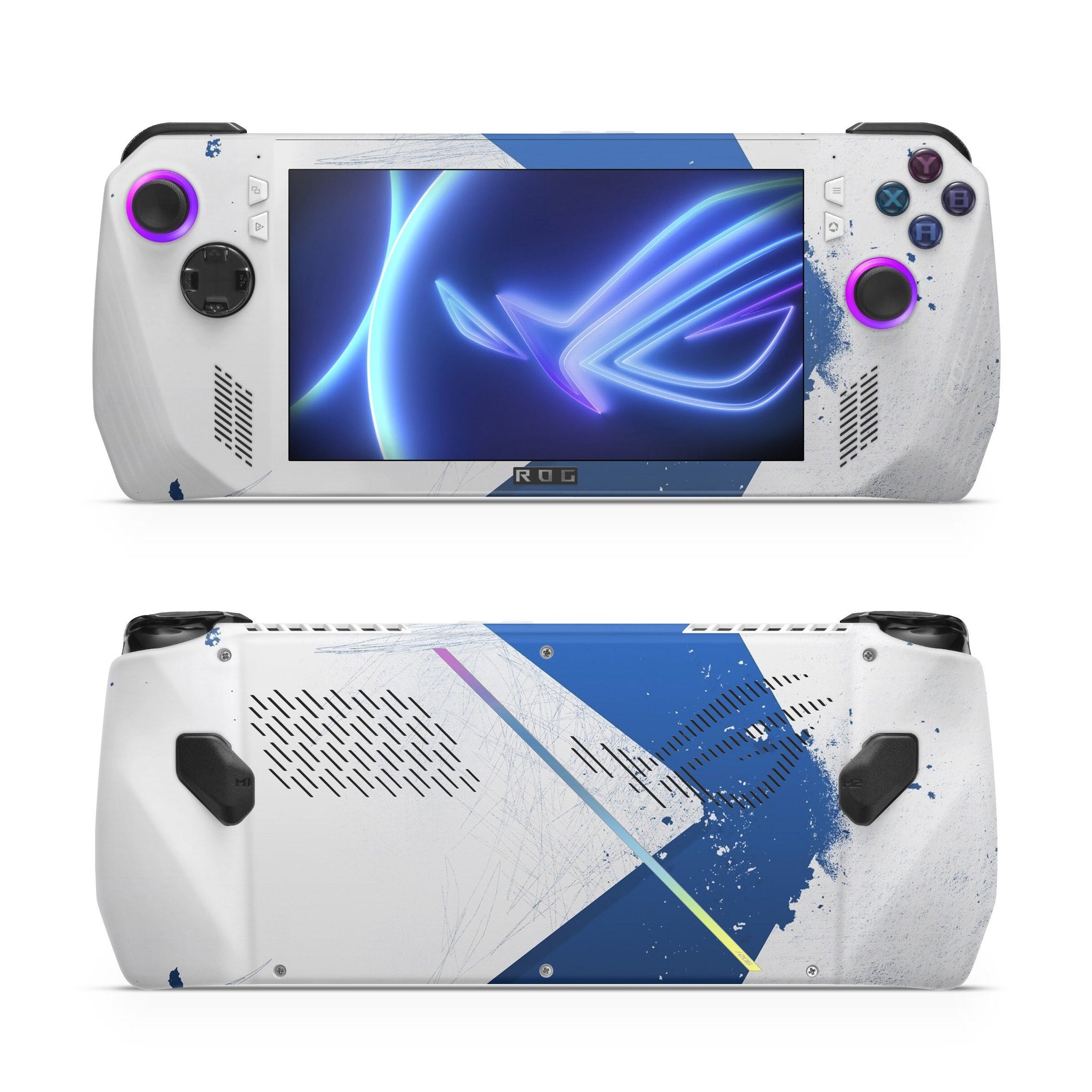 Blue Abstract Watercolor Asus Rog Ally Skin