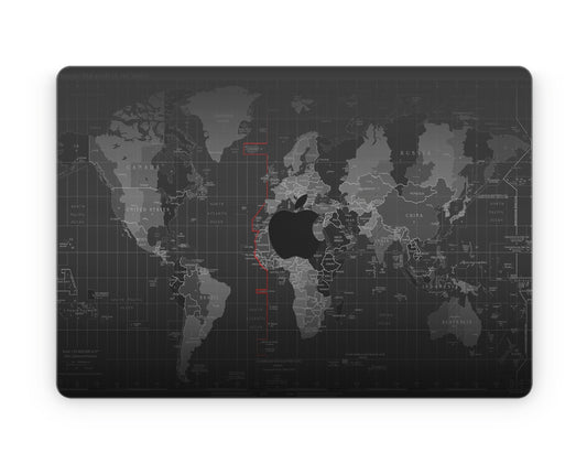 World Map Design MacBook Skin