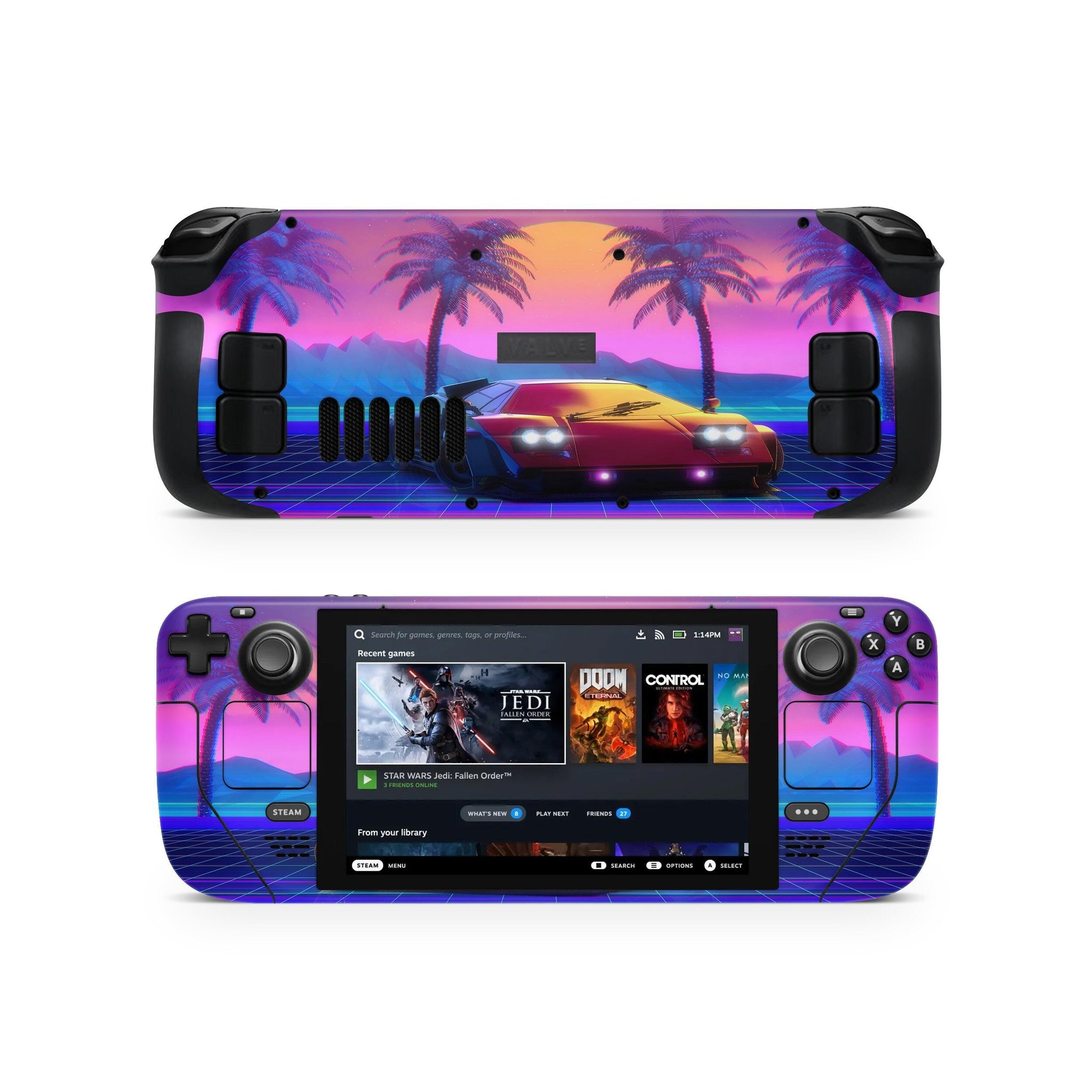 80's Theme Protective Steam Deck Skin