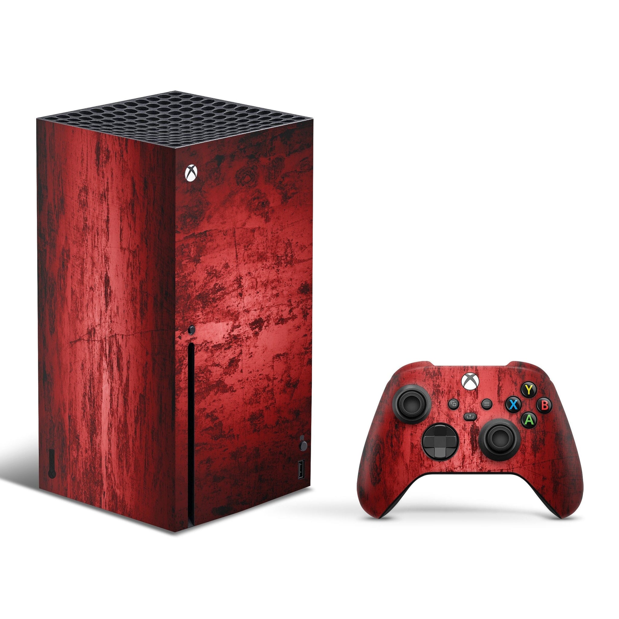 Dark Red Wall Texture Design Xbox series x Skin, Xbox Series X Console & Controller Skin, Xbox Series Controller Skin, Custom Xbox Series X