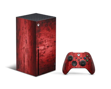 Dark Red Wall Texture Design Xbox series x Skin, Xbox Series X Console & Controller Skin, Xbox Series Controller Skin, Custom Xbox Series X