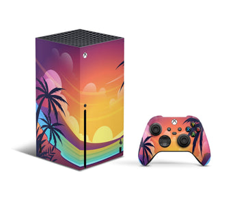 Summer Theme Xbox series x Skin, Xbox Series X Console & Controller Skin, Xbox Series Controller Skin, Custom Xbox Series X