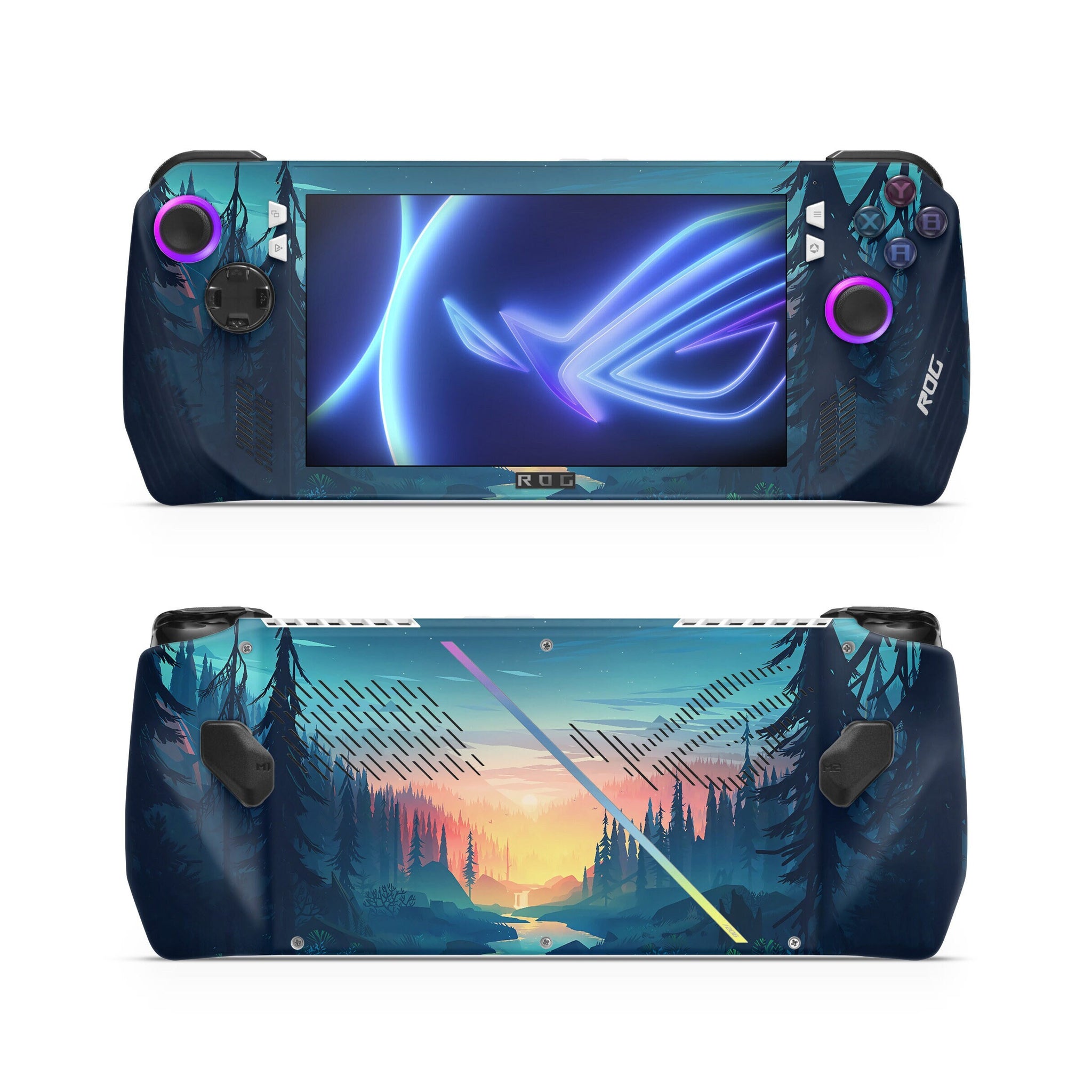 Vector Forest Asus Rog Ally Skin, Protective Rog Ally Console Case , Custom Game Console Vinyl, Asus Rog Ally Skins Vinyl Sticker, Rog
