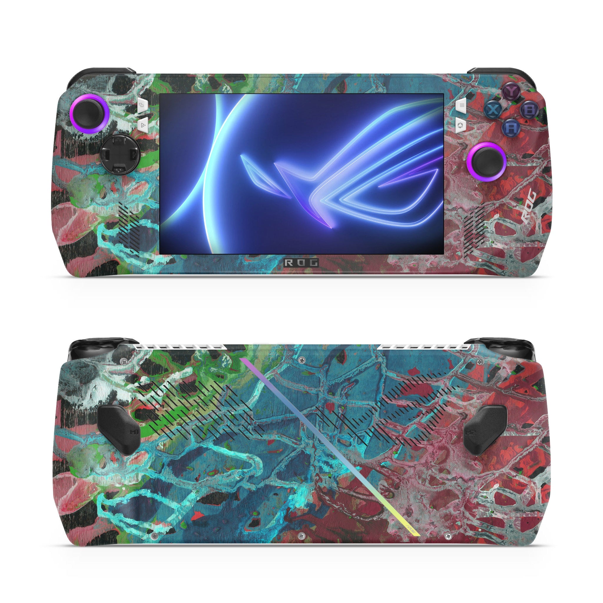 Abstract Colorful Asus Rog Ally Skin