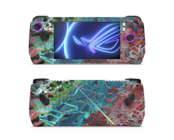 Abstract Colorful Asus Rog Ally Skin