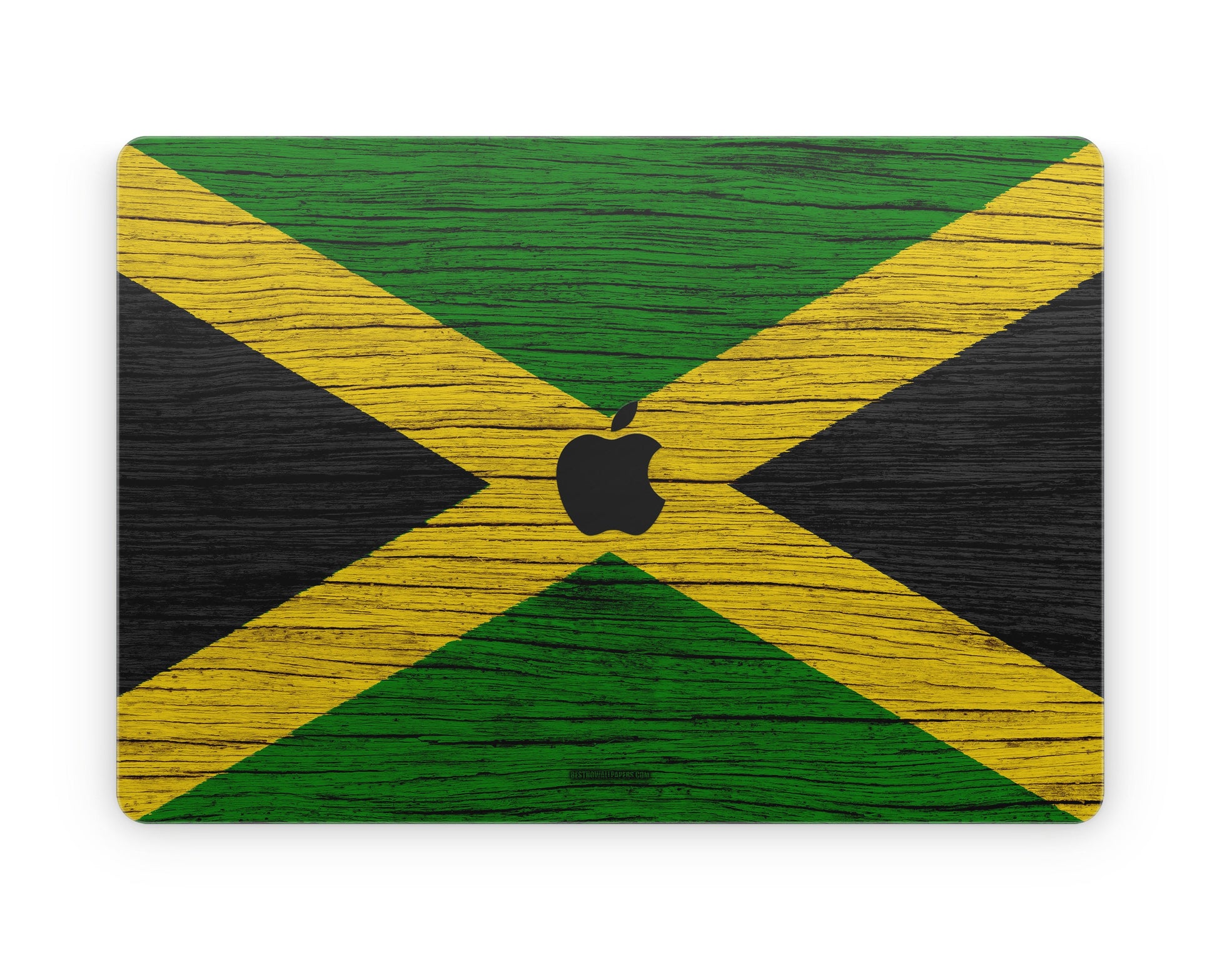 Elevate your MacBook with our Jamaican skin decals. Immerse yourself in the vibrant colors and culture of Jamaica while protecting your device. Upgrade your laptop&#39;s style with this unique design!