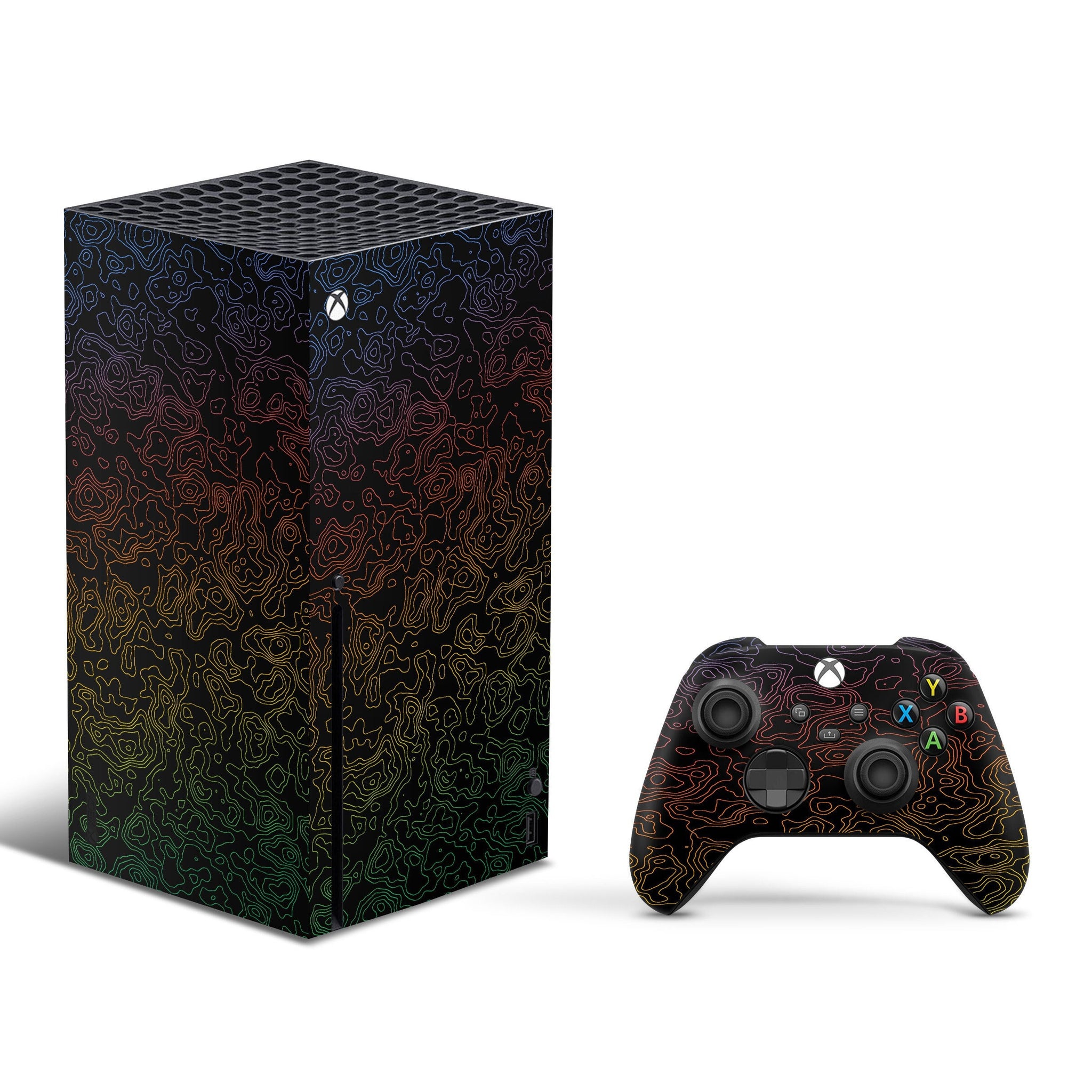 Abstract Colorful Xbox series x Skin,Xbox Series X Console & Controller Skin,Xbox Series Controller Skin,Custom Xbox Series X Skin
