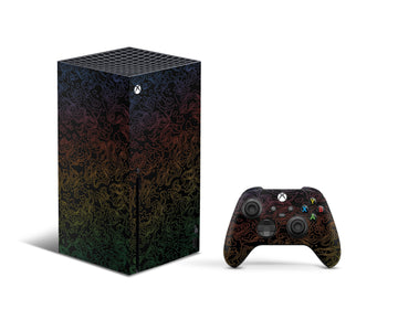 Abstract Colorful Xbox series x Skin,Xbox Series X Console & Controller Skin,Xbox Series Controller Skin,Custom Xbox Series X Skin