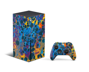 Marble Colorful Design Xbox series x Skin, Xbox Series X Console & Controller Skin, Xbox Series Controller Skin, Custom Xbox Series X