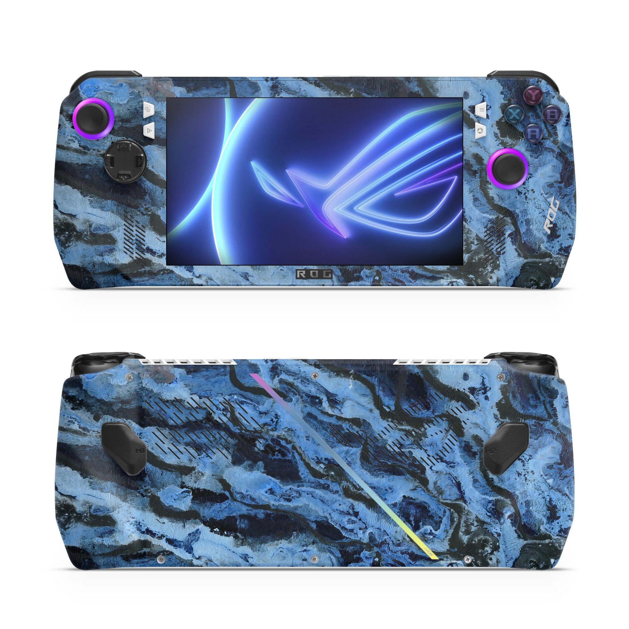 Abstract Blue Asus Rog Ally Skin