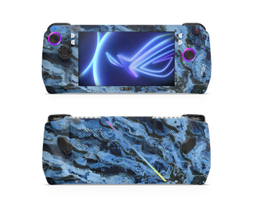 Abstract Blue Asus Rog Ally Skin