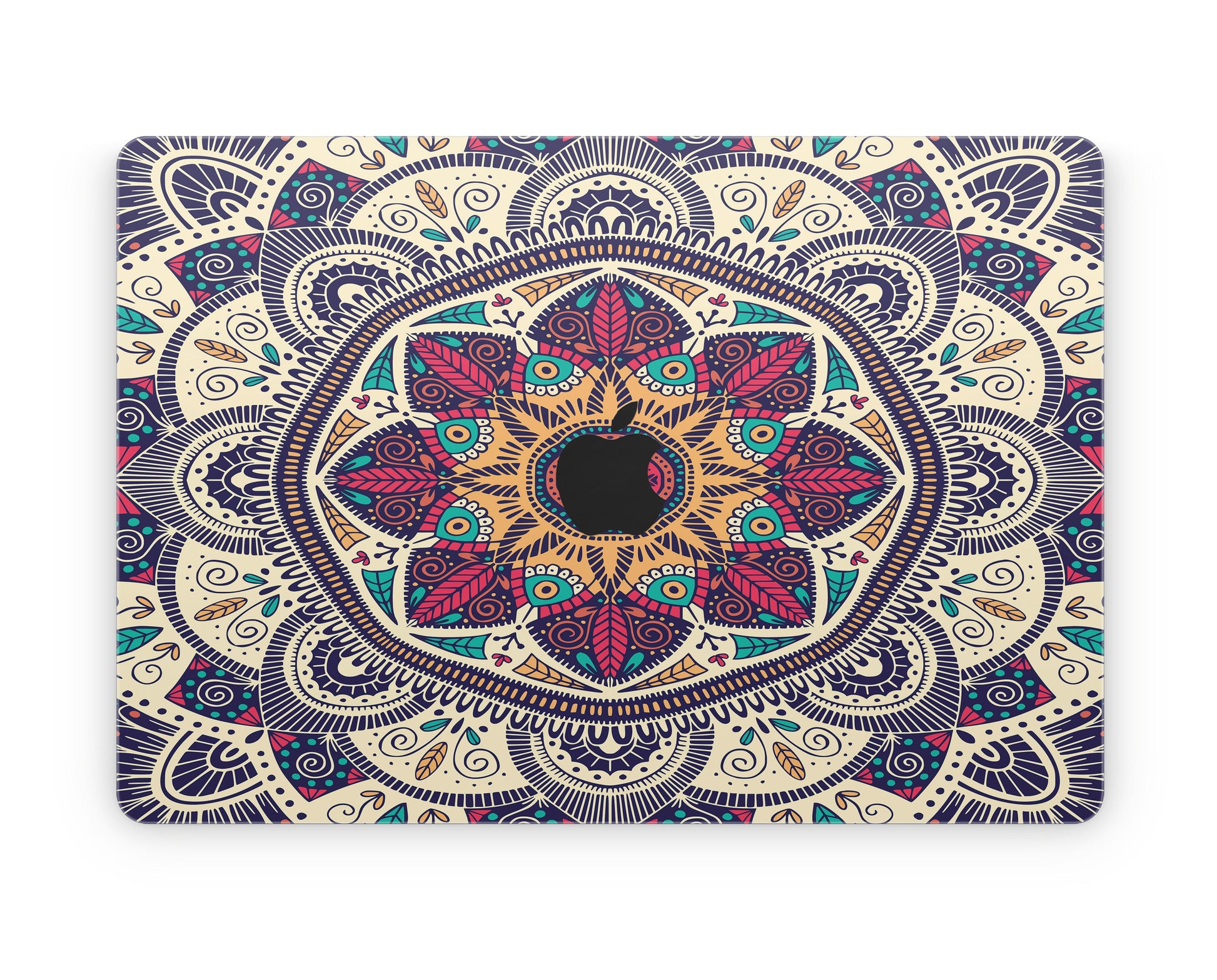 Elevate your MacBook with our Mandala skin decals. Experience the intricate beauty of sacred geometry while protecting your device. Upgrade your laptop&#39;s aesthetic with this mesmerizing design!